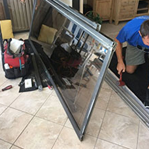 sliding glass door frame repair Crescent City
